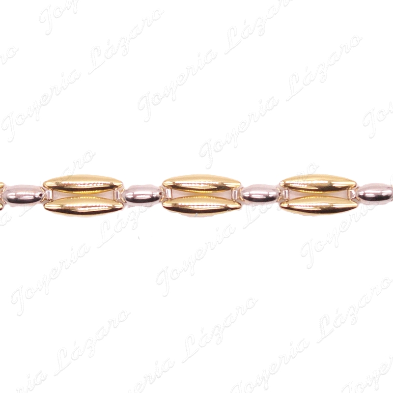 PULSERA SRA.ORO18KTS BICOLOR