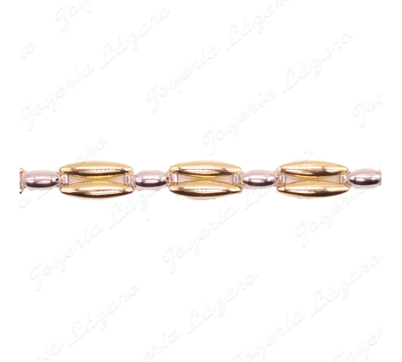 PULSERA SRA.ORO18KTS BICOLOR