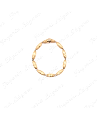 PULSERA ORO  18KTS SRA.  BOLAS ALARGADAS