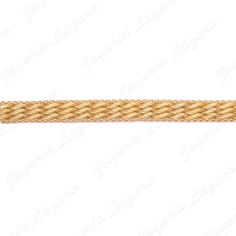 PULSERA ORO  18KTS SRA. PRINCESA TUPIDA