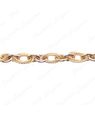 PULSERA ORO18KTS SRA. BICOLOR DISEÑO