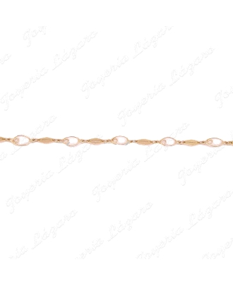 PULSERA ORO  18KTS OVALOS + ROMBOS