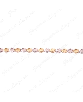 PULSERA SRA. 18KTS BICOLOR