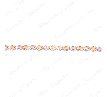 PULSERA SRA. 18KTS BICOLOR