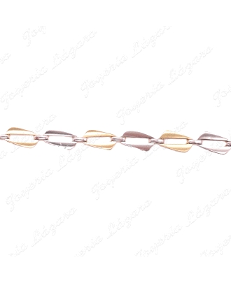 PULSERA SRA. ORO18KTS BICOLOR