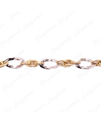 PULSERA ORO 18KTS BICOLOR DISEÑO