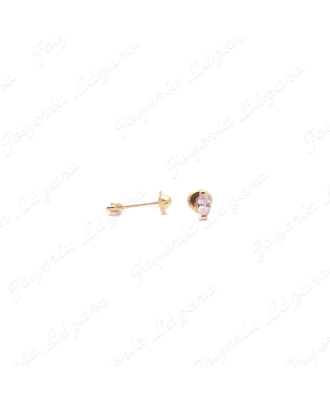 ORO 18 KTS PEND. TORN. CIRCO 6MM MARQUESA 2 GARRAS