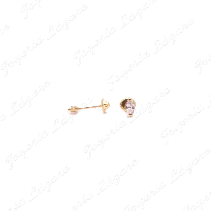 ORO 18 KTS PEND. TORN. CIRCO 6MM MARQUESA 2 GARRAS
