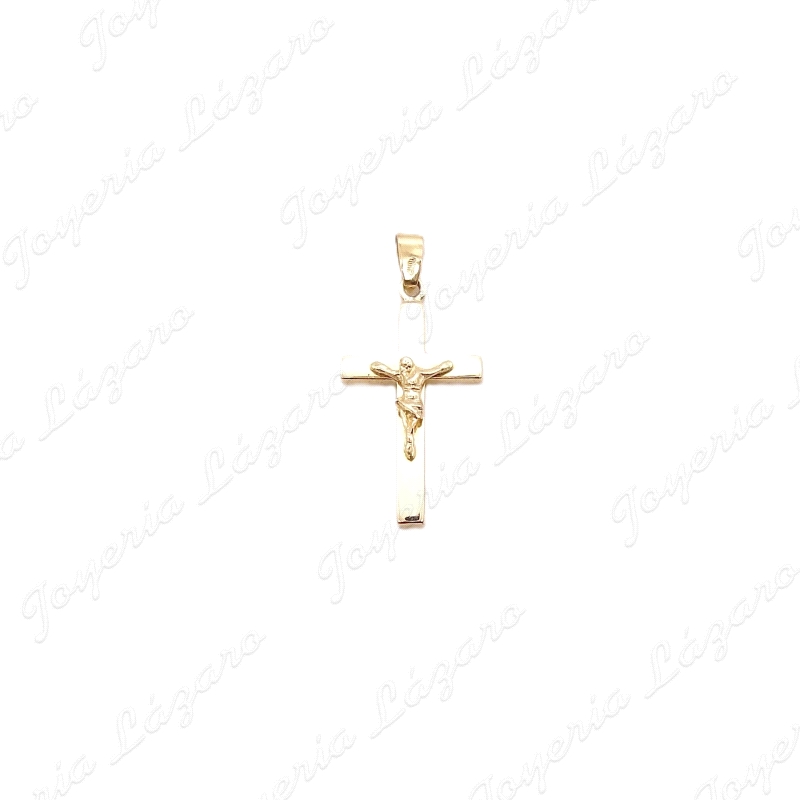 CRUZ ORO 18KT SEMINUEVA CRISTO, TABLA 13X24                                                         