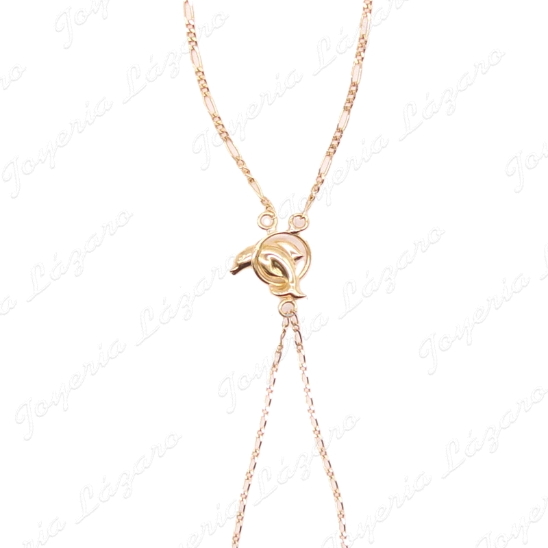 PULSERA ROMANA 18KTS DELFIN