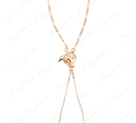 PULSERA ROMANA 18KTS DELFIN