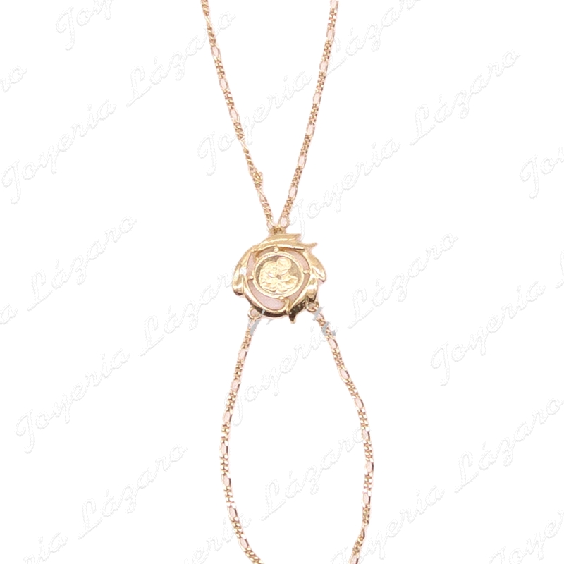 PULSERA ROMANA 18KTS ENAMORADOS