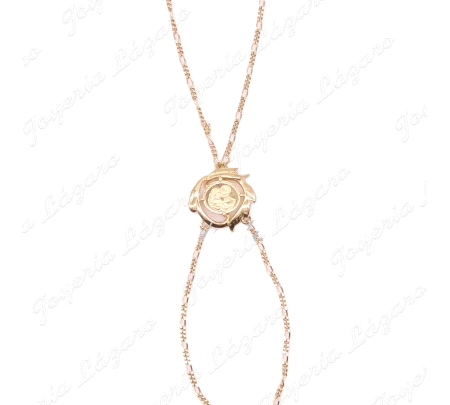 PULSERA ROMANA 18KTS ENAMORADOS