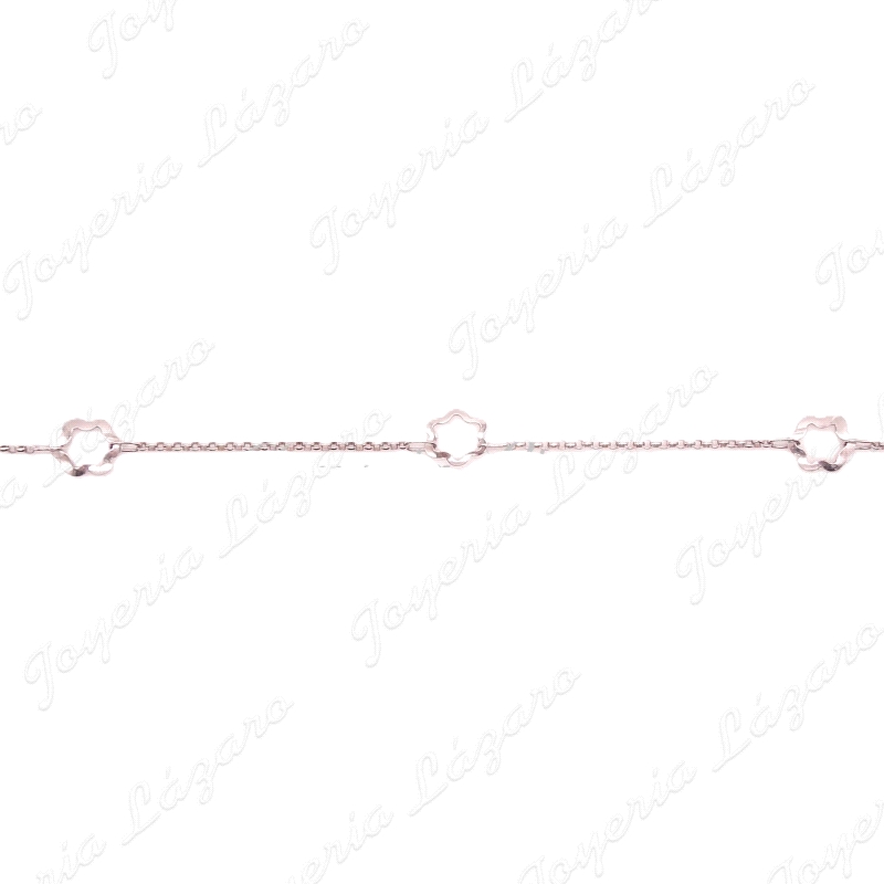 PULSERA 18KT BL. FLORES