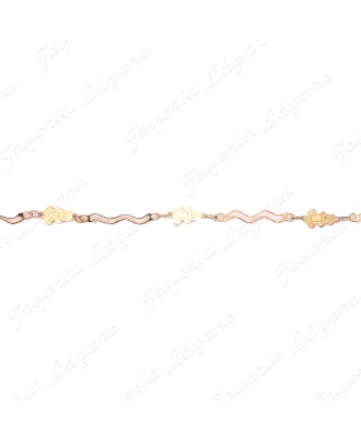 PULSERA ORO 18KTS TRES OSITOS