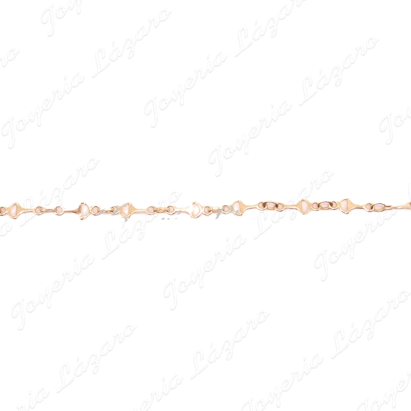 PULSERA ORO 18KTS BOCAOS CABALLO