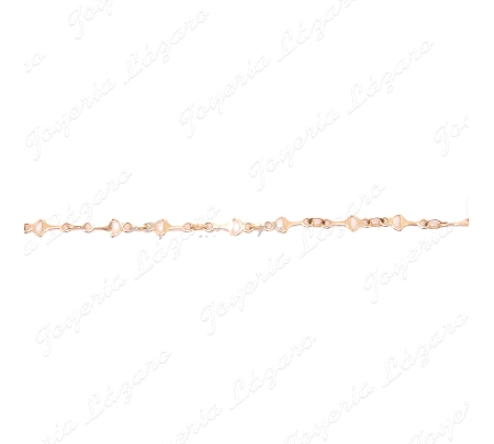 PULSERA ORO 18KTS BOCAOS CABALLO
