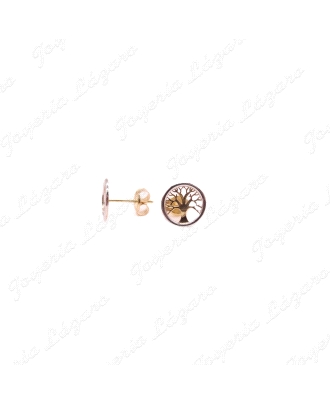 ORO 18 KTS PEND. ARBOL VIDA BICOLOR 8MM,PRESION
