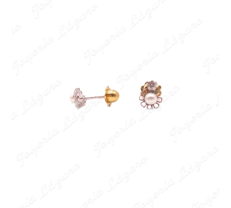 PENDIENTES 18KTS TORN.PERLITA
