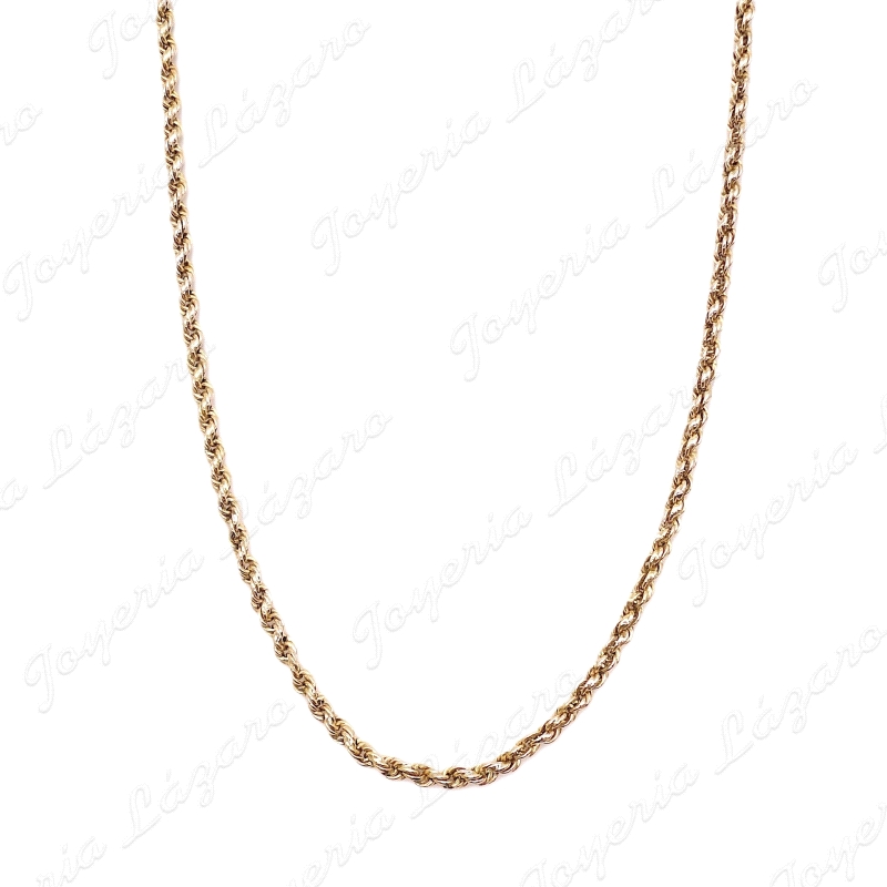 CORDON SALOMONICO 70CM 18KT OCASION 4MM+CAD. SEGURIDAD                                              