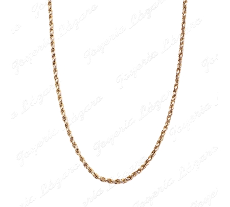 CORDON SALOMONICO 70CM 18KT OCASION 4MM+CAD. SEGURIDAD