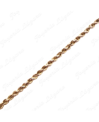 CORDON SALOMONICO 70CM 18KT OCASION 4MM+CAD. SEGURIDAD