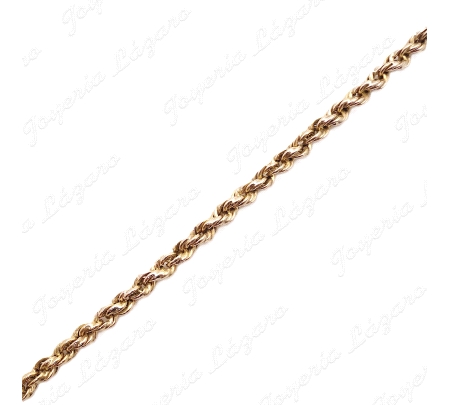 CORDON SALOMONICO 70CM 18KT OCASION 4MM+CAD. SEGURIDAD