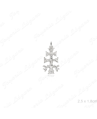CRUZ DE CARAVACA PLATA 15X27                                                                        