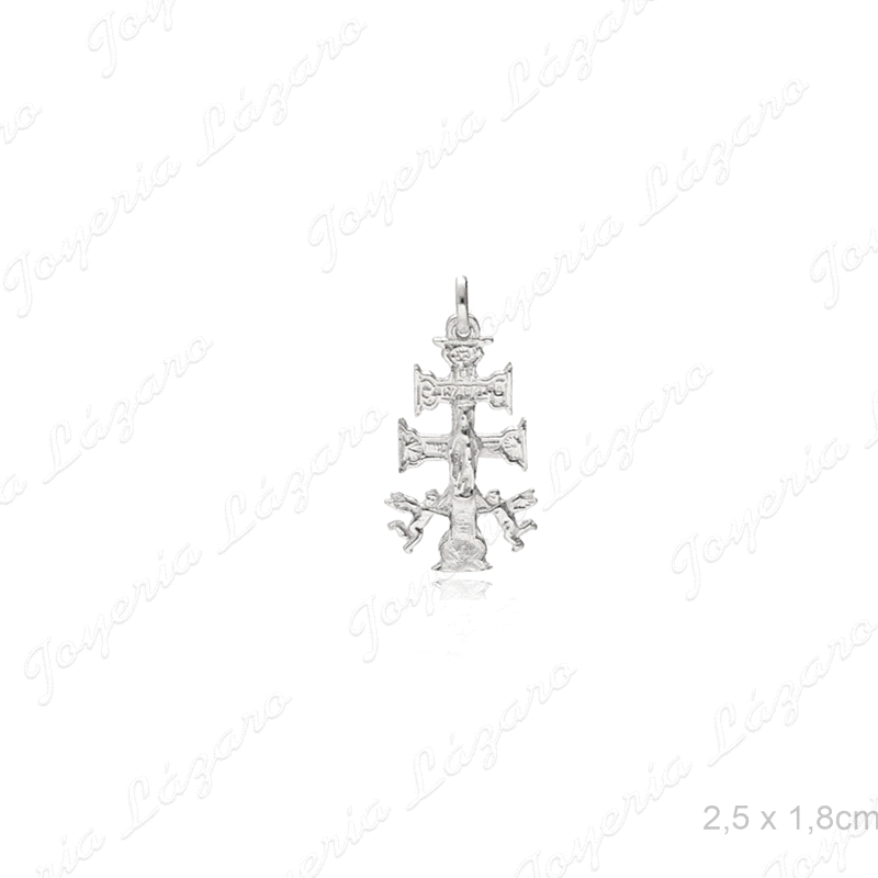 CRUZ DE CARAVACA PLATA 15X27                                                                        