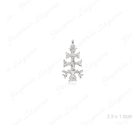 CRUZ DE CARAVACA PLATA 15X27                                                                        