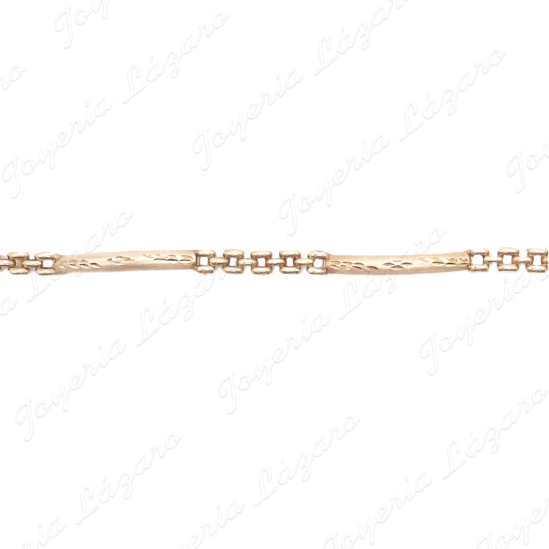 PULSERA ORO 18KT OCASION 3 CHAPAS +ESLAB. PANTER                                                    