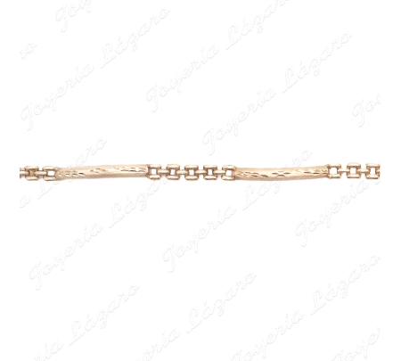 PULSERA ORO 18KT OCASION 3 CHAPAS +ESLAB. PANTER