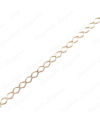 CADENA 50 CM. ORO 18KT SEMINUEVA BARBADA CLARA