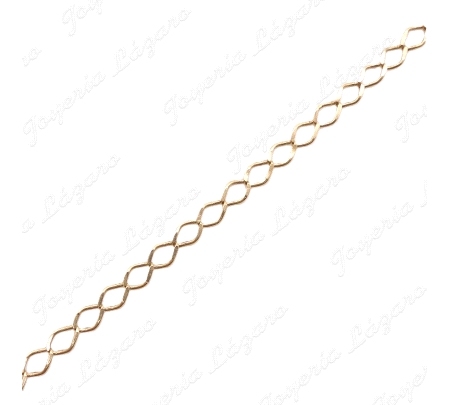 CADENA 50 CM. ORO 18KT SEMINUEVA BARBADA CLARA