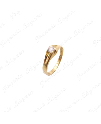 SORTIJA ORO 18KT SEMINUEVO BEBE SOLITARIO                                                           
