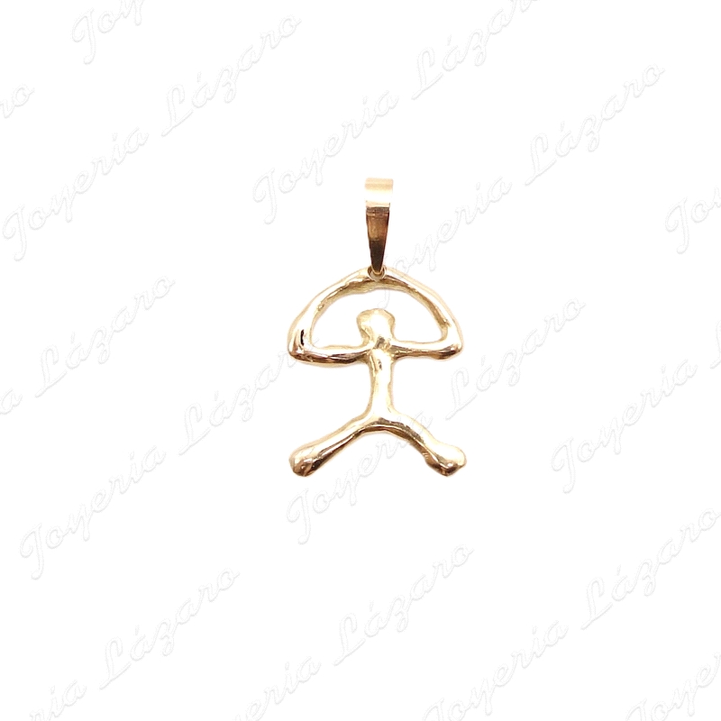 COLGANTE GR. ORO 18KT SEMINUEVO INDALO 20X24MM                                                      