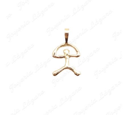 COLGANTE GR. ORO 18KT SEMINUEVO INDALO 20X24MM                                                      