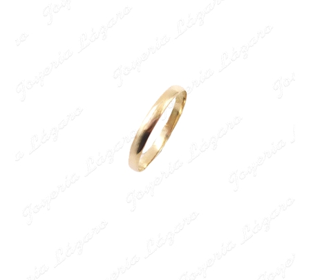 ALIANZA ORO 18KT OCASION 1/2 CAÑA 2.5MM                                                             