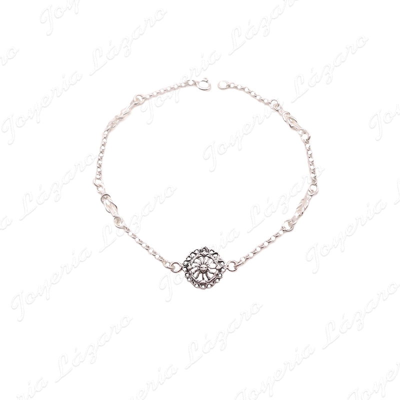 PULSERA PLATA SOL PORTOCARRERO +4 NUDOS EN CADENA                                                   