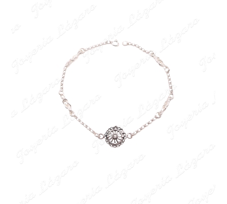 PULSERA PLATA SOL PORTOCARRERO +4 NUDOS EN CADENA