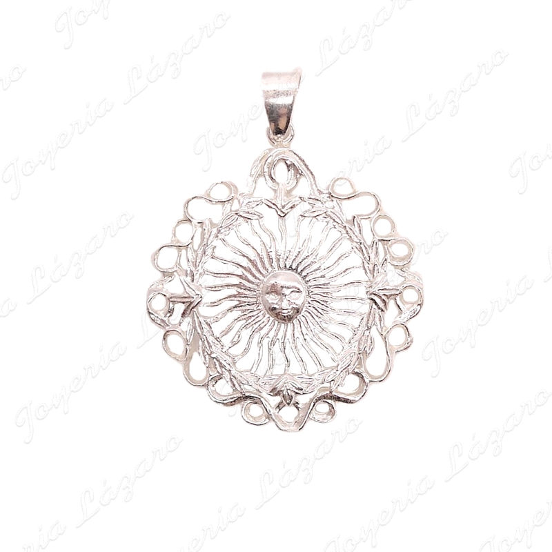 COLGANTE GR. PLATA SOL PORTOCARRERO 39MM                                                            