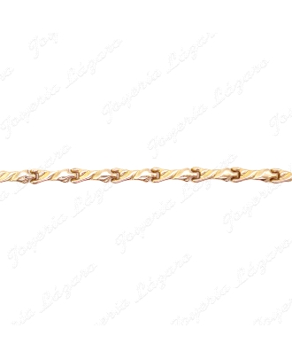 PULSERA ORO 18KT SEMINUEVA 19.5CM HUECA                                                             