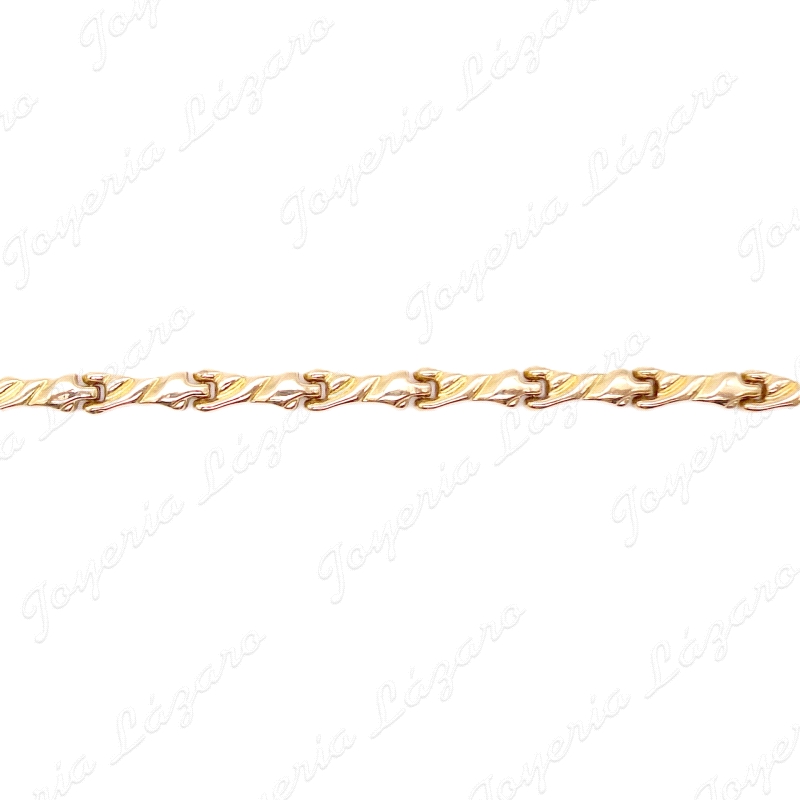 PULSERA ORO 18KT SEMINUEVA 19.5CM HUECA                                                             