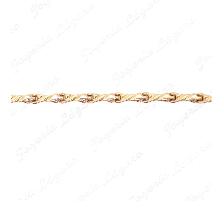 PULSERA ORO 18KT SEMINUEVA 19.5CM HUECA                                                             