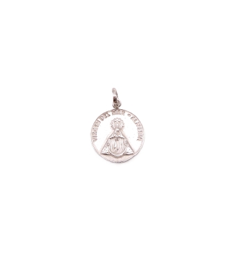 MEDALLA PLATA 19MM VIRGEN DEL MAR ALMERIA INSCRITO