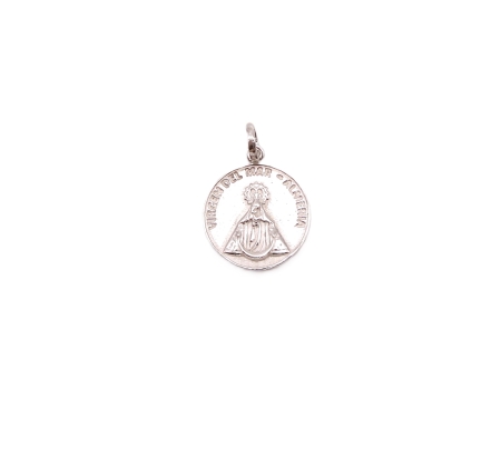 MEDALLA PLATA 19MM VIRGEN DEL MAR ALMERIA INSCRITO