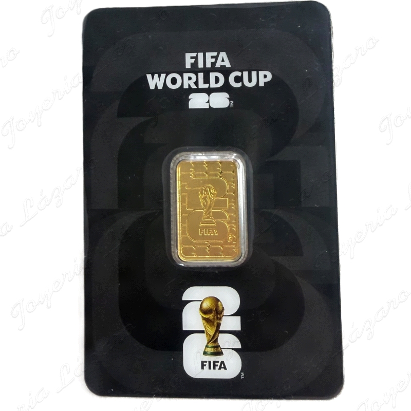 LINGOTE ORO ORO 24 KTS 5gr FIFA capsula                                                             