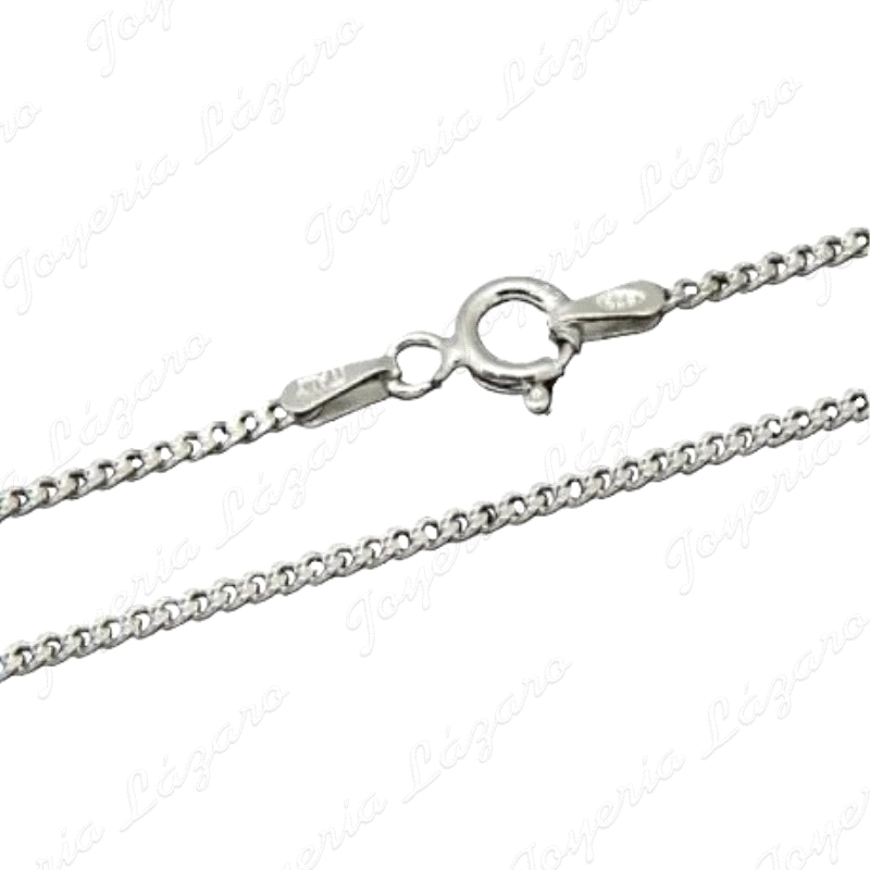 CADENA 60 CM. PLATA BARBADA 1.9mm                                                                   