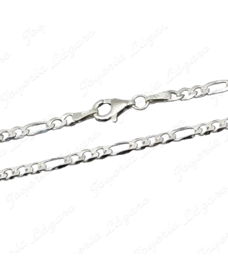 CADENA 60 CM. PLATA 3X1 3mm                                                                         