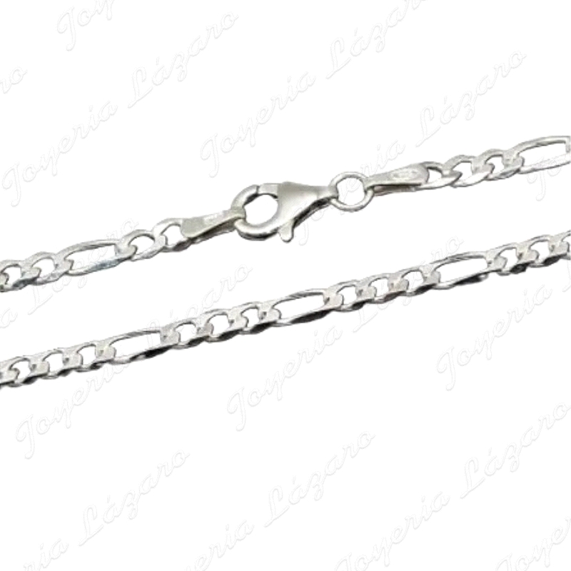 CADENA 60 CM. PLATA 3X1 3mm                                                                         